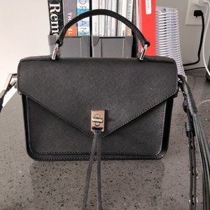 Rebecca Minkoff Darren Black Saffiano Handbag EUC